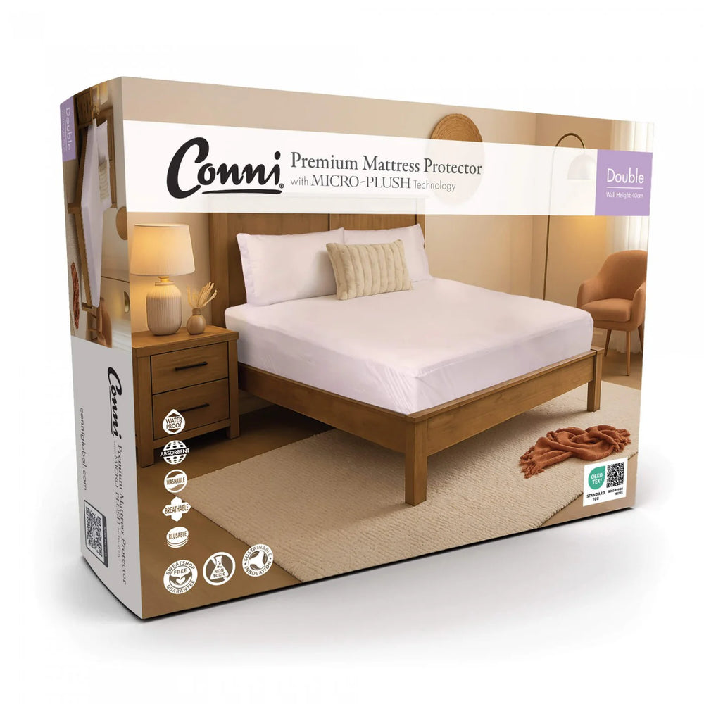 Conni Micro-Plush 防水床垫保护套